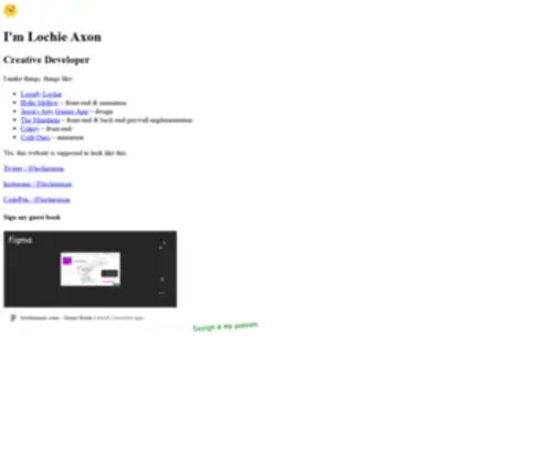 Lochieaxon.com(Lochie Axon) Screenshot