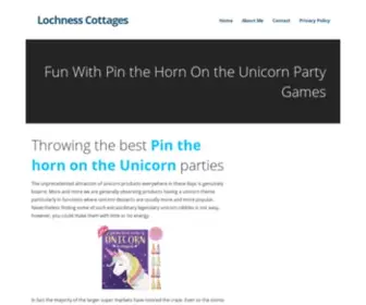 Lochnesscottages.co.uk(Fun With Pin the Horn On the Unicorn Party Games) Screenshot