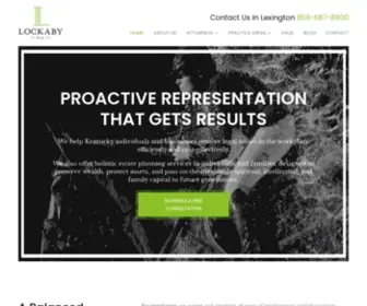 Lockabylaw.com(The Lexington law firm of Lockaby PLLC) Screenshot