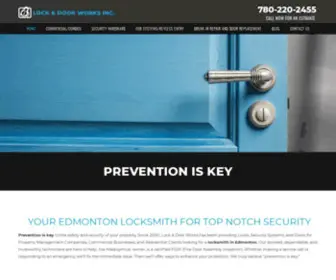 Lockanddoorworksedmonton.ca(Locksmith in Edmonton) Screenshot