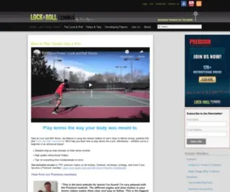 Lockandrolltennis.com(Effortless Tennis) Screenshot