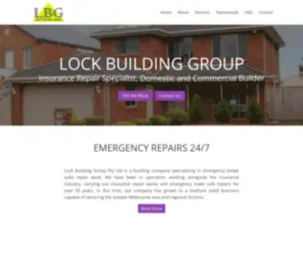 Lockbuildinggroup.com.au(Lock Building Group) Screenshot