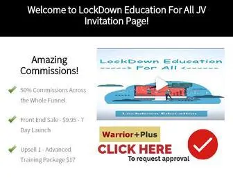Lockdowneducation.com(Lockdown Education Members Area) Screenshot