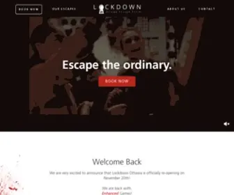 Lockdownottawa.ca(Lockdown Ottawa Escape Rooms) Screenshot