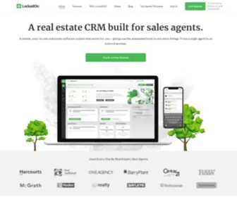 Lockedoncloud.com(Real estate software built for sales agents) Screenshot