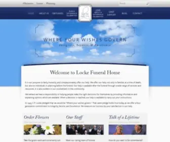 Lockefuneralhome.com(Locke Funeral Home) Screenshot