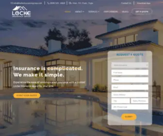 Lockeinsurancegroup.com(Independent Insurance Agency in Jacksonville) Screenshot