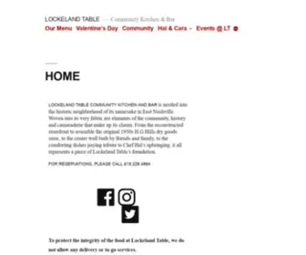 Lockelandtable.com(LOCKELAND TABLE) Screenshot