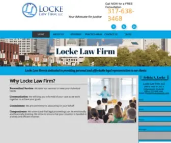 Lockelawindy.com(Locke Law Firm) Screenshot