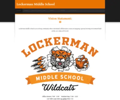 Lockermanmiddleschool.org(Lockerman Middle School) Screenshot