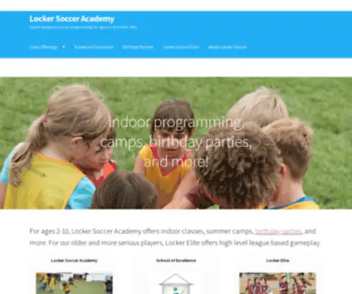Lockersoccer.com(Locker Soccer creates an environment) Screenshot