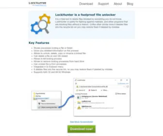 Lockhunter.com(Unlocker) Screenshot