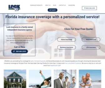 Lockinsurance.com(Lock insurance) Screenshot