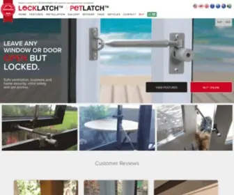 Locklatch-Australia.com(Leave any Window or Door Open but Locked) Screenshot