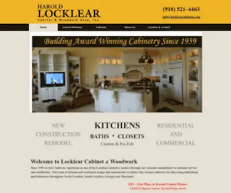 Locklearcabinets.com(Locklear) Screenshot