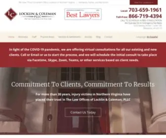 Locklincolemanlaw.com(The Law Offices of Locklin & Coleman) Screenshot