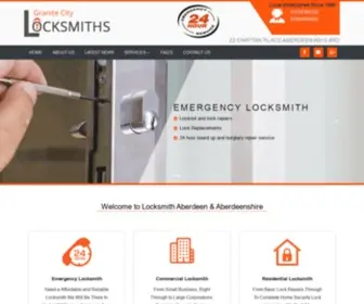 Locksmith-Aberdeen.com(Locksmith Aberdeen & Aberdeenshire) Screenshot