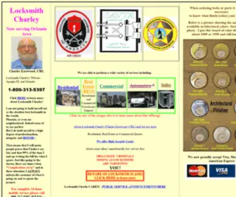 Locksmithcharley.com(Locksmith Charley's Website) Screenshot