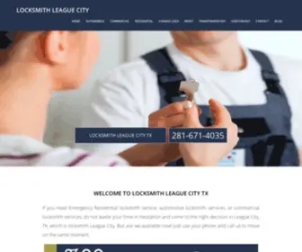 Locksmithleaguecity.com(Locksmith League City TX) Screenshot