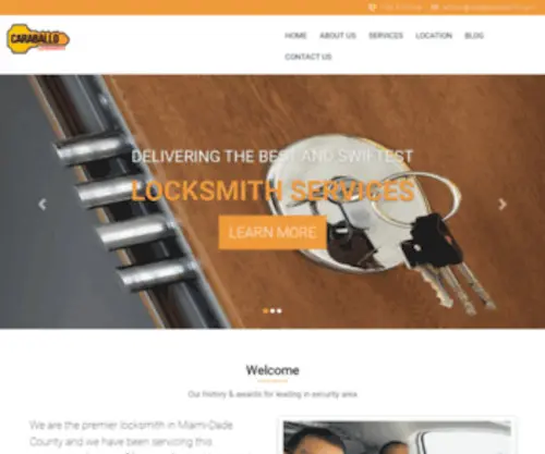 Locksmithmiami24Hour.com(Caraballo Locksmith Miami) Screenshot