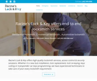 Locksmithracine.co(Racine's Lock & Key 24/7 Locksmith Services in Racine) Screenshot