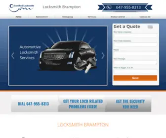 Locksmiths-OF-Brampton-ON.ca(Locksmith Brampton ON) Screenshot