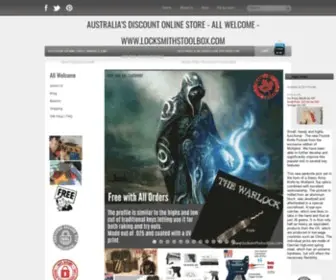 Locksmithstoolbox.com(Lock Picks & General Locksmith tools Australia's Largest Free Delivery) Screenshot