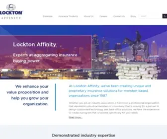 Locktonaffinity.com(Insurance Solutions for Member) Screenshot