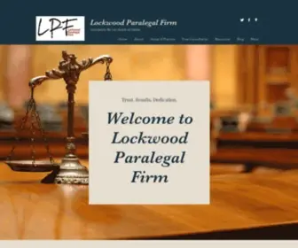 Lockwoodparalegal.com(Lockwood Paralegal Firm) Screenshot