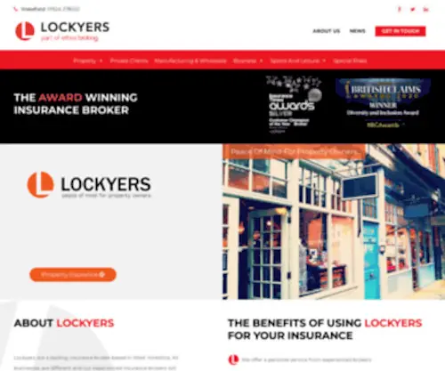 Lockyers.co.uk(Commercial Insurance Brokers) Screenshot