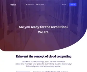 Loclix.io(A new era of cloud) Screenshot