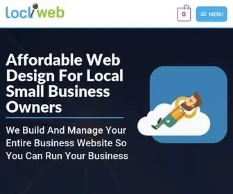 Loclweb.com(Custom Affordable Web Design For Local Small Business Owners) Screenshot