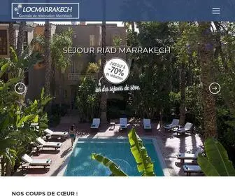 Locmarrakech.com(Les plus belles villas et riads de luxe à Marrakech) Screenshot