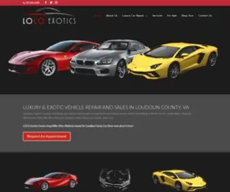 Locoexotics.com(Luxury Car Repair) Screenshot