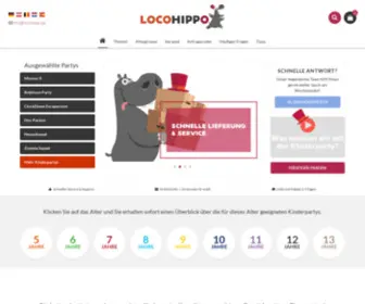 Locohippo.de(Coole Kinderpartys für zu Hause) Screenshot