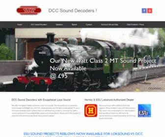 Locomansounds.com(Superior DCC Loco sounds on Sound Decoder Chips) Screenshot