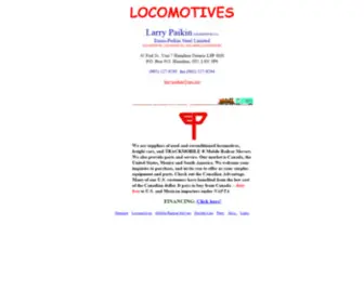 Locomotives.ca(Buying and selling Locomotives in North America) Screenshot