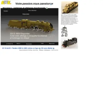 Locoset.com(Locoset Loisir trains maquette en laiton et bronze) Screenshot