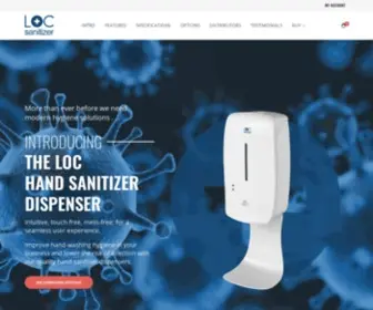 Locsanitizer.com(LOC hand Sanitizer Dispenser Manufacturer & Supplier) Screenshot