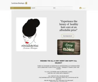 Locticianboutique.com(Natural Hair & Products) Screenshot