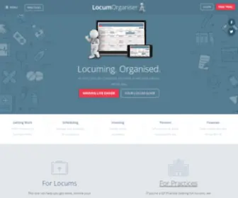 Locumorganiser.com(Locum Organiser) Screenshot