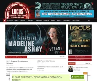 Locusmag.com(The Magazine of the Science Fiction and Fantasy Field) Screenshot