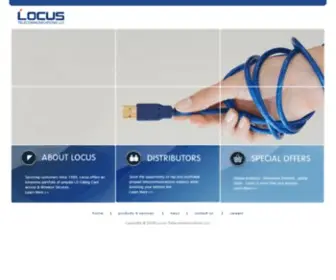 Locustelecom.com(Locus Telecommunications) Screenshot