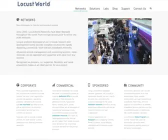 LocustWorld.com(New technologies for internet communication systems) Screenshot