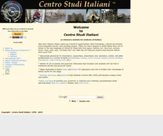 Locuta.com(CSI of SF is dedicated to the teaching of Italian) Screenshot