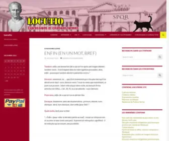 Locutio.net(Expressions et citations latines) Screenshot