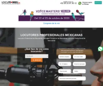 Locutores.mx(Locutores Profesionales Mexicanos) Screenshot