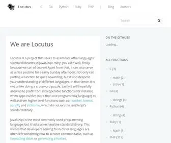 Locutus.io(Locutus is a project) Screenshot