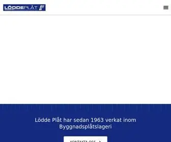 Loddeplat.com(Lödde Plåt AB) Screenshot