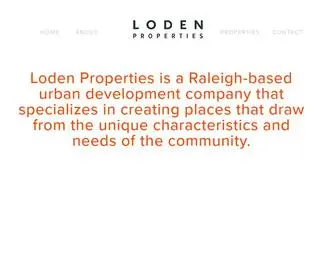 Lodenproperties.com(Loden Properties) Screenshot